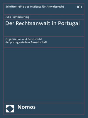 cover image of Der Rechtsanwalt in Portugal